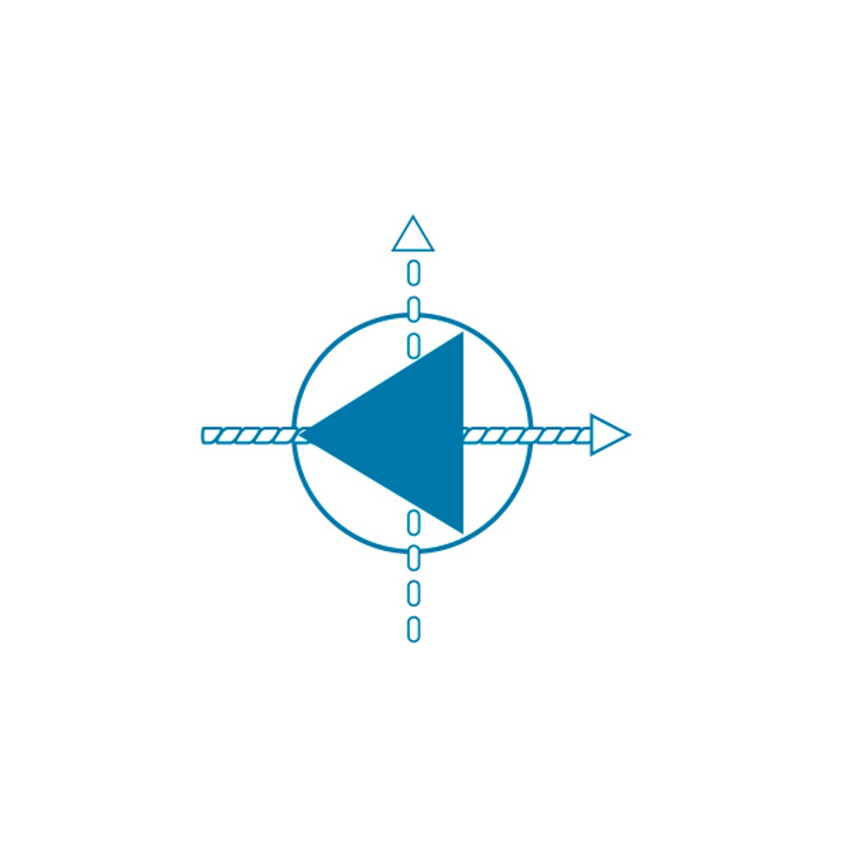 Triangular Point "D" or "TRI" Symbol-D