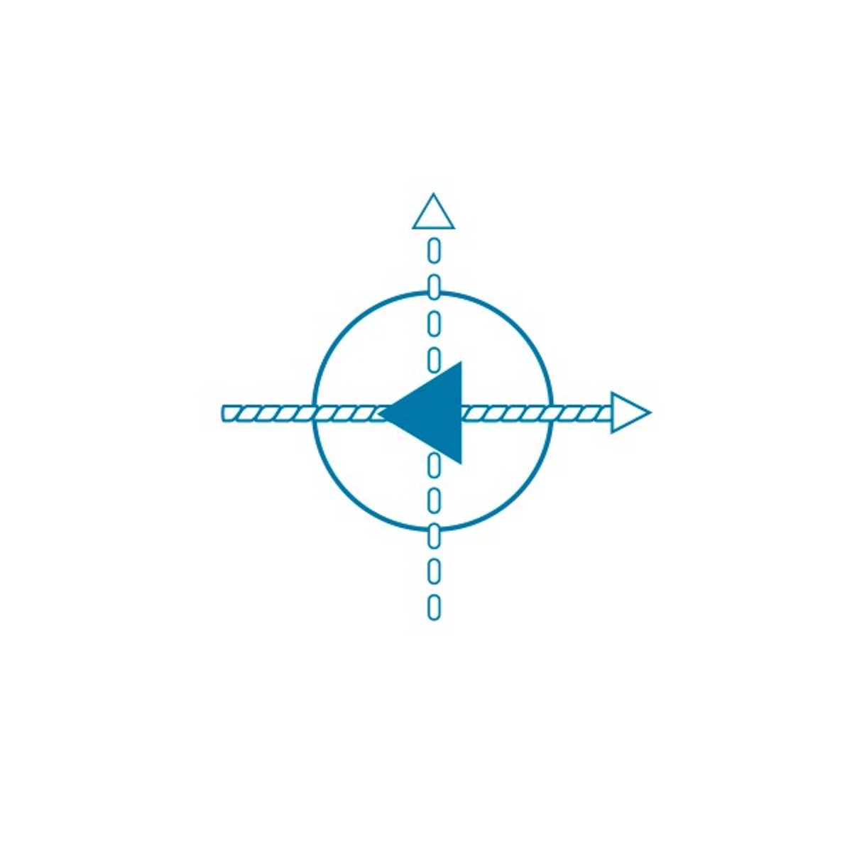 Round Point With Small Triangular Tip "SD1" or "TRI TIP" Symbol-SD1
